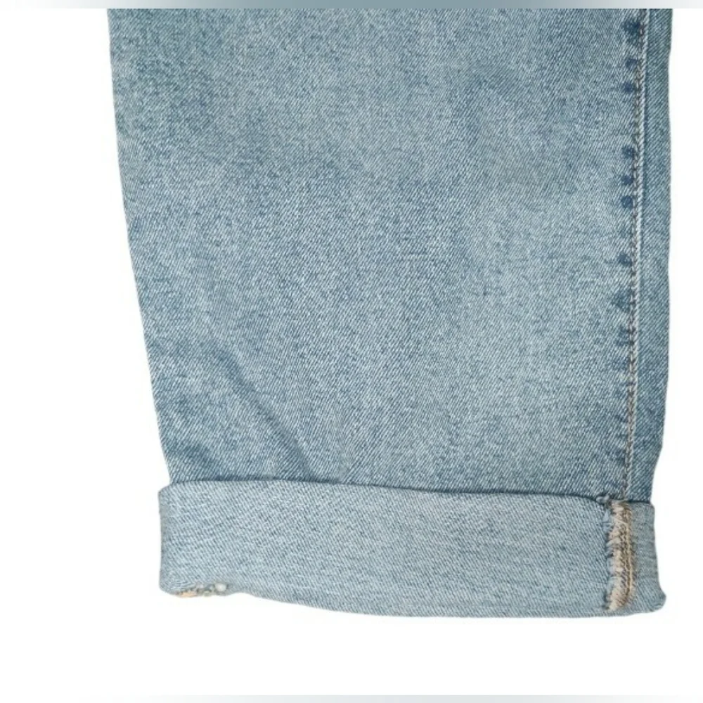 Knox Rose Mid-Rise Straight Leg Embroidered Jeans Size 14 Blue
